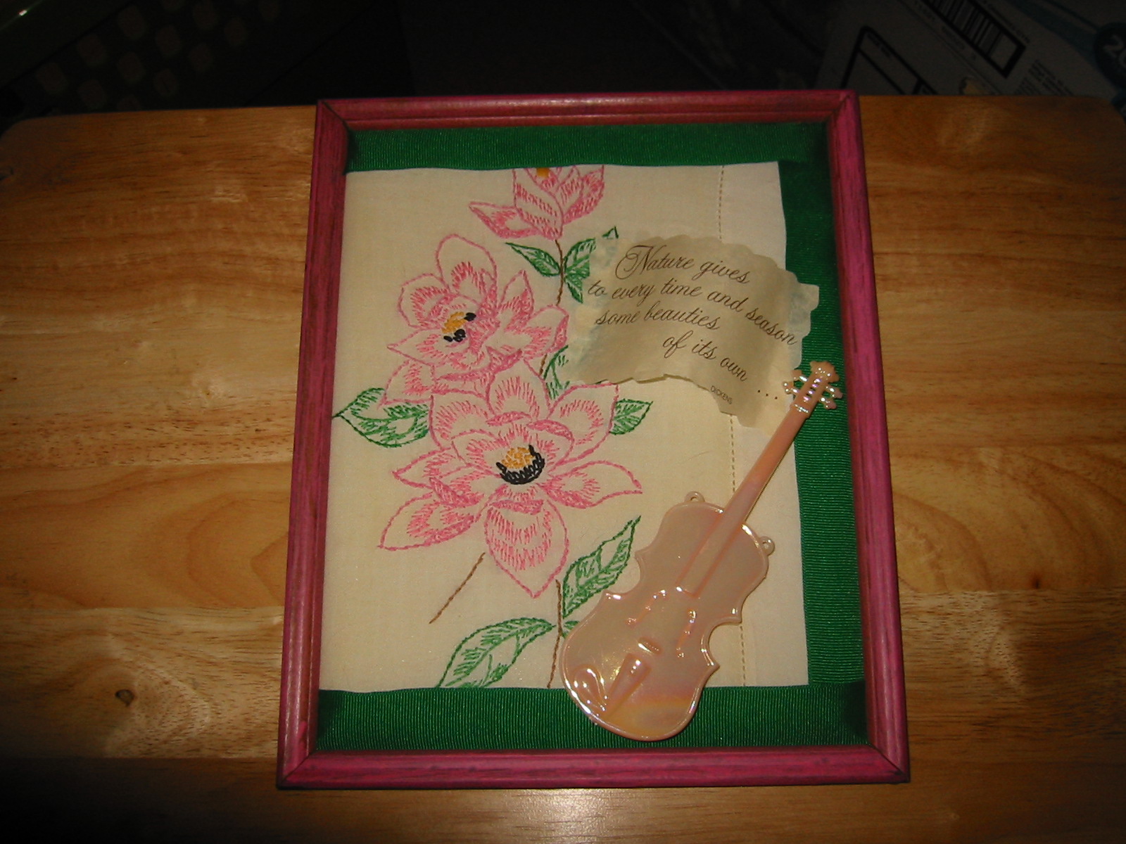 Vintage 1930s Summer Song Wall Art (3-dimensional framed wall piece) by Kay Creatives Designs